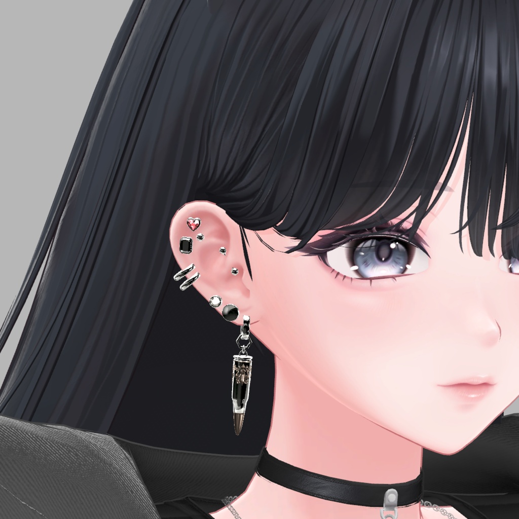 Bullet earrings 13set ver2 ★17アバター調整済