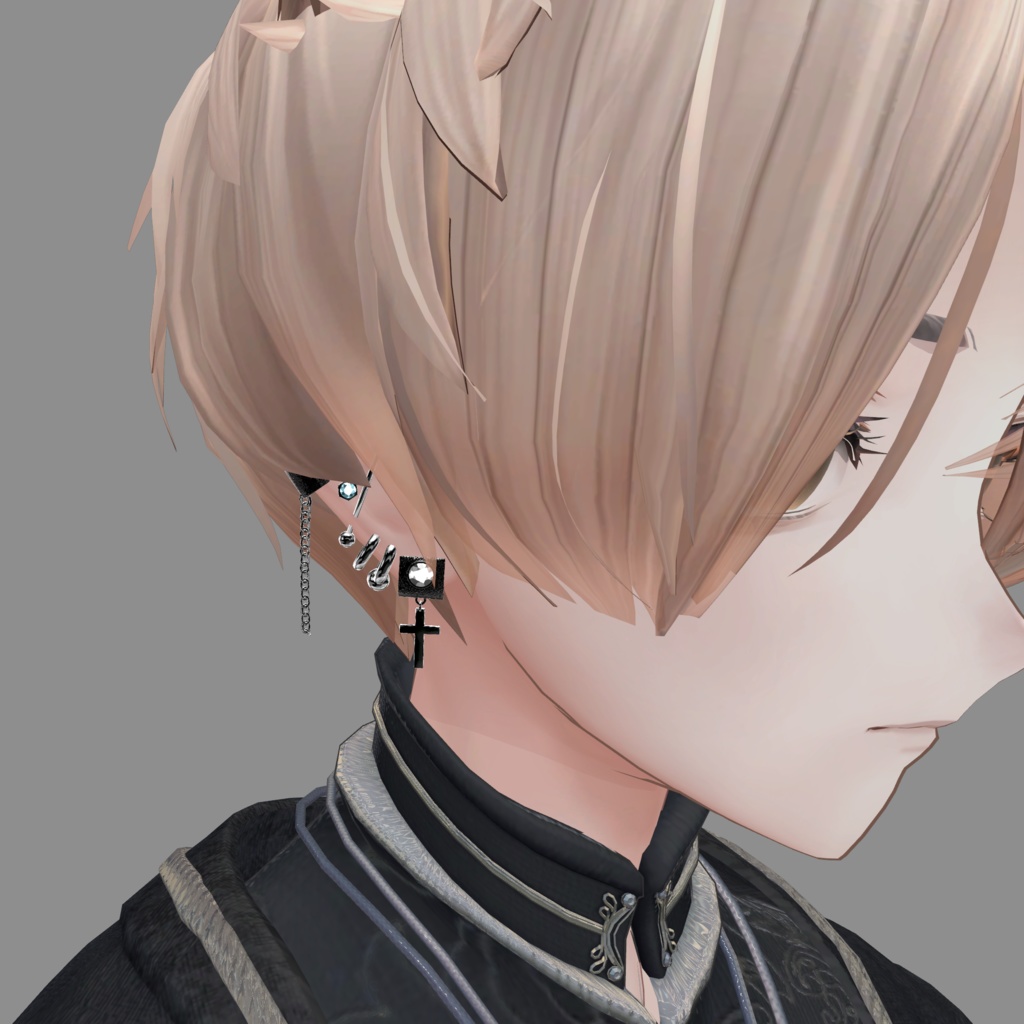 Bullet earrings 13set ver2 ★15アバター調整済