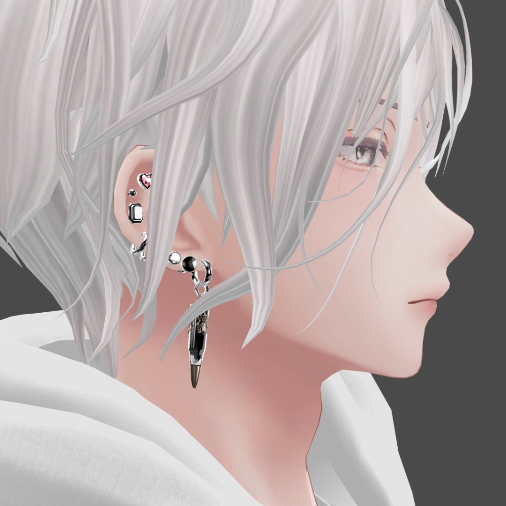 Bullet earrings 13set ver2 ★15アバター調整済