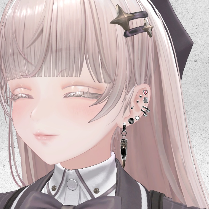 Bullet earrings 13set ver2 ★15アバター調整済