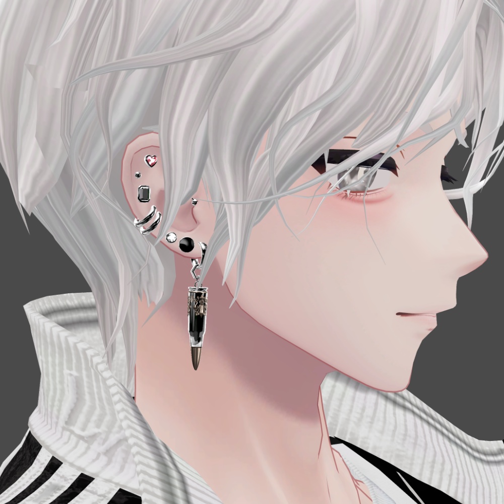 Bullet earrings 13set ver2 ★15アバター調整済