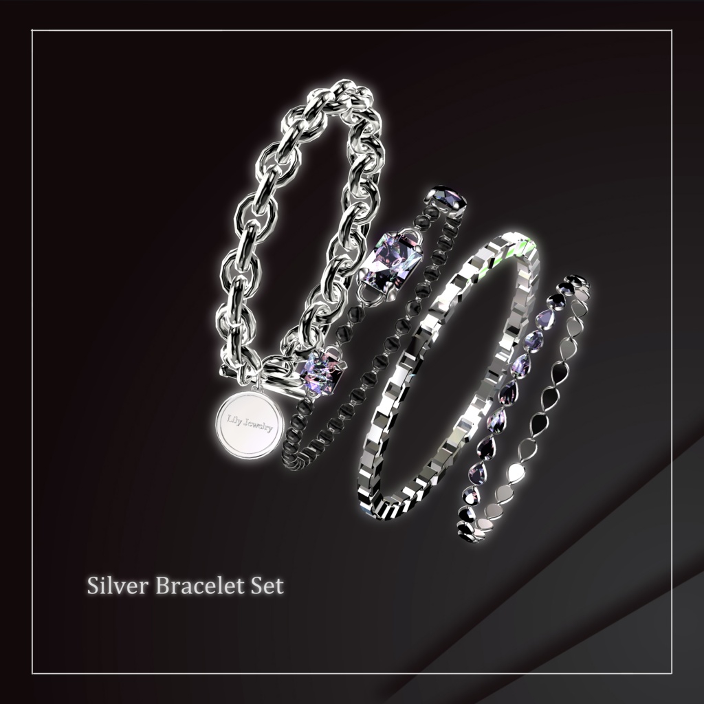 Silver Bracelet Set