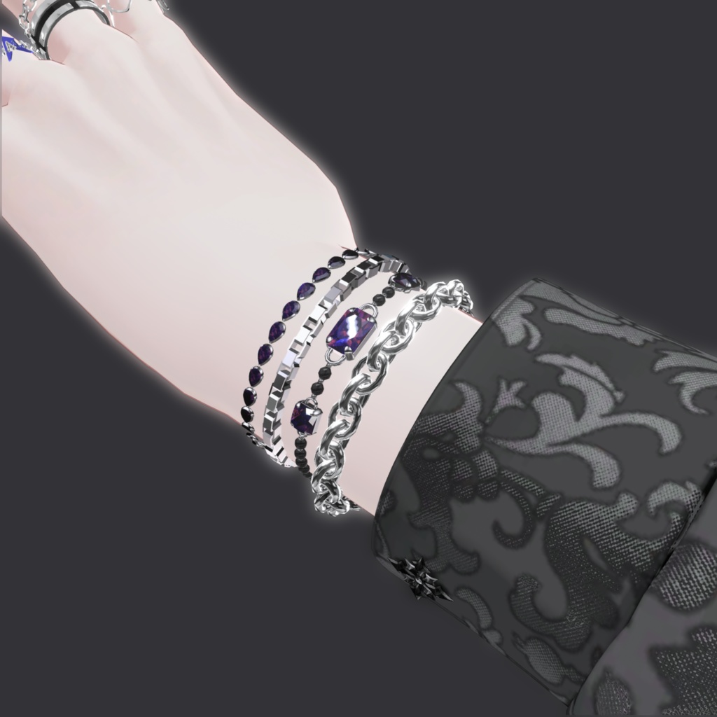 Silver Bracelet Set