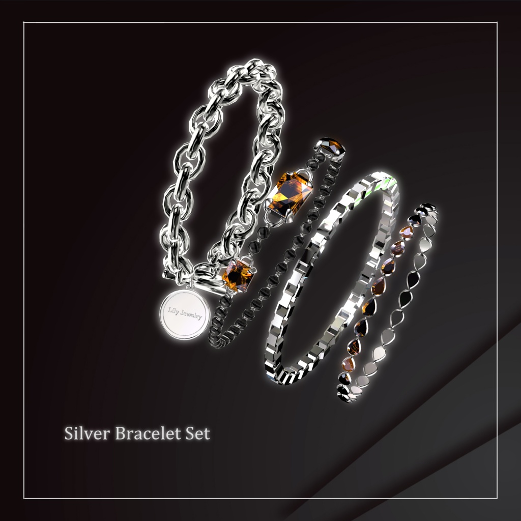 Silver Bracelet Set