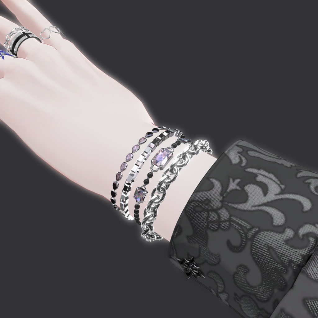 Silver Bracelet Set