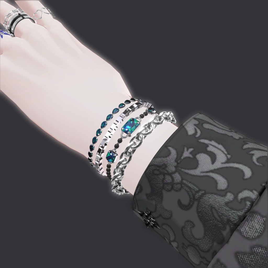 Silver Bracelet Set