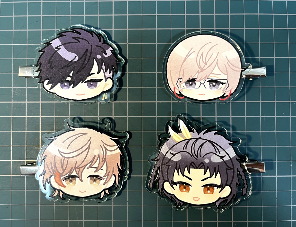 貞宗アクリルヘアクリップ
