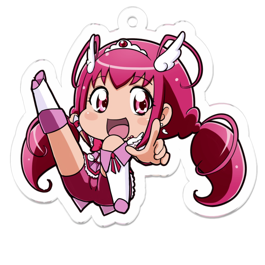 ちびキャラハッピーちゃんアクリルキーホルダー