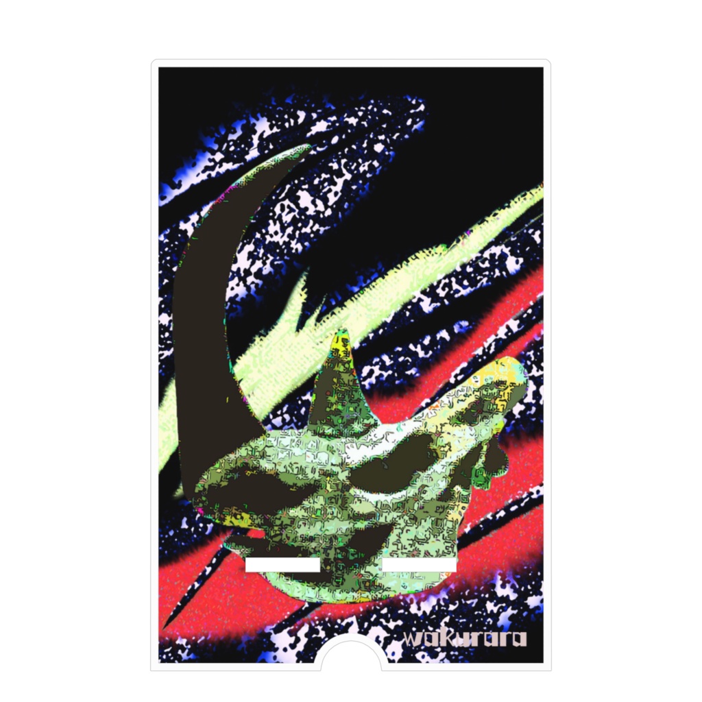 アクリルスマホスタンド縦角カラー