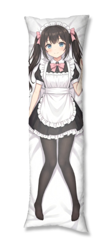 【オリジナル】全力御奉仕!藍音のミニスカメイド抱き枕カバー