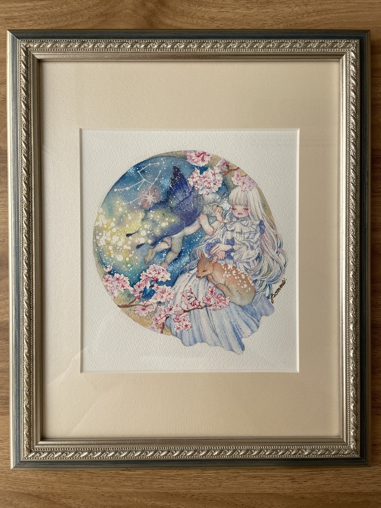 【額装原画】spring is coming