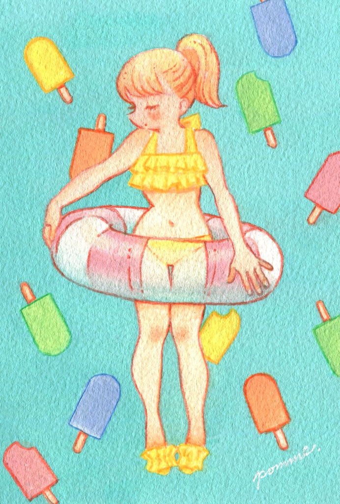 【額装原画】HAPPY SUMMER