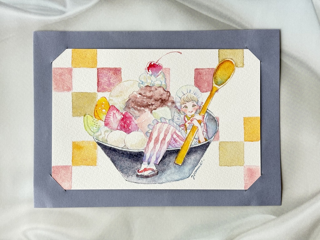 【フレームレス原画】あんみついかが？