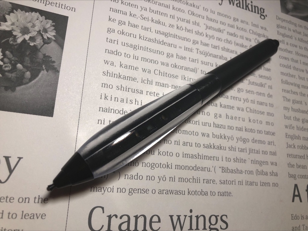 【Lサイズ透明】(標準ペン、プロペン2用)クリスタルグリップ【ワコム用透明樹脂グリップ】