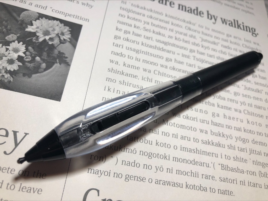 【Lサイズ透明】(標準ペン、プロペン2用)クリスタルグリップ【ワコム用透明樹脂グリップ】