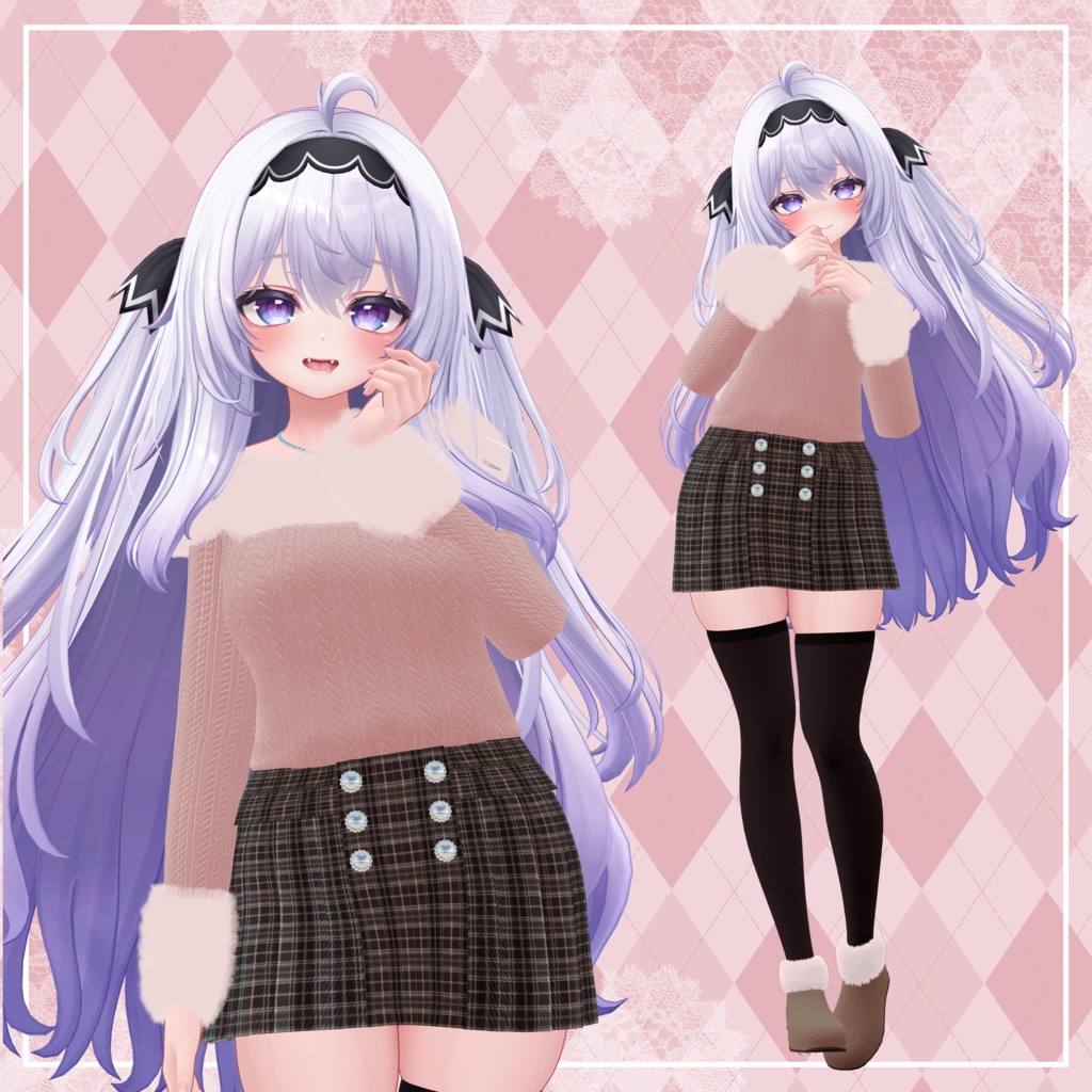 【6アバター対応】もこにっと - moco knit