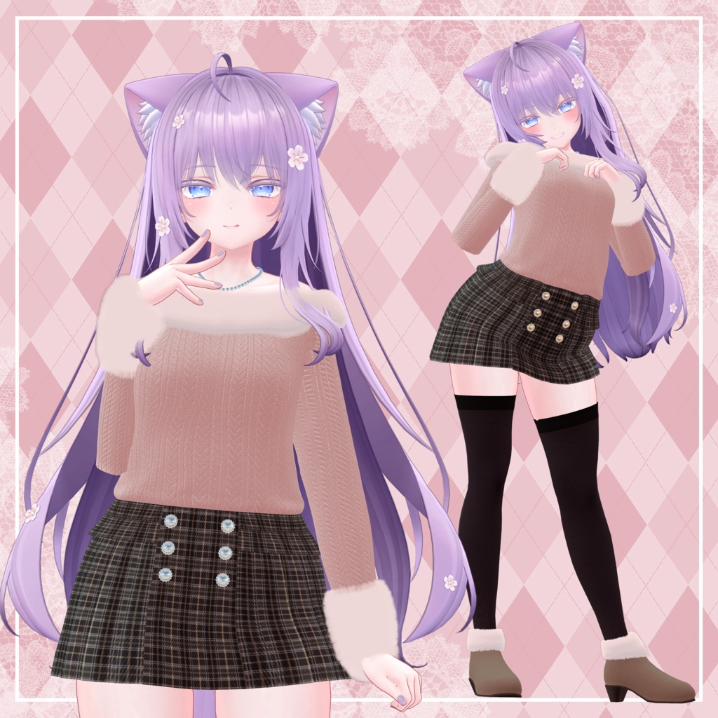 【6アバター対応】もこにっと - moco knit