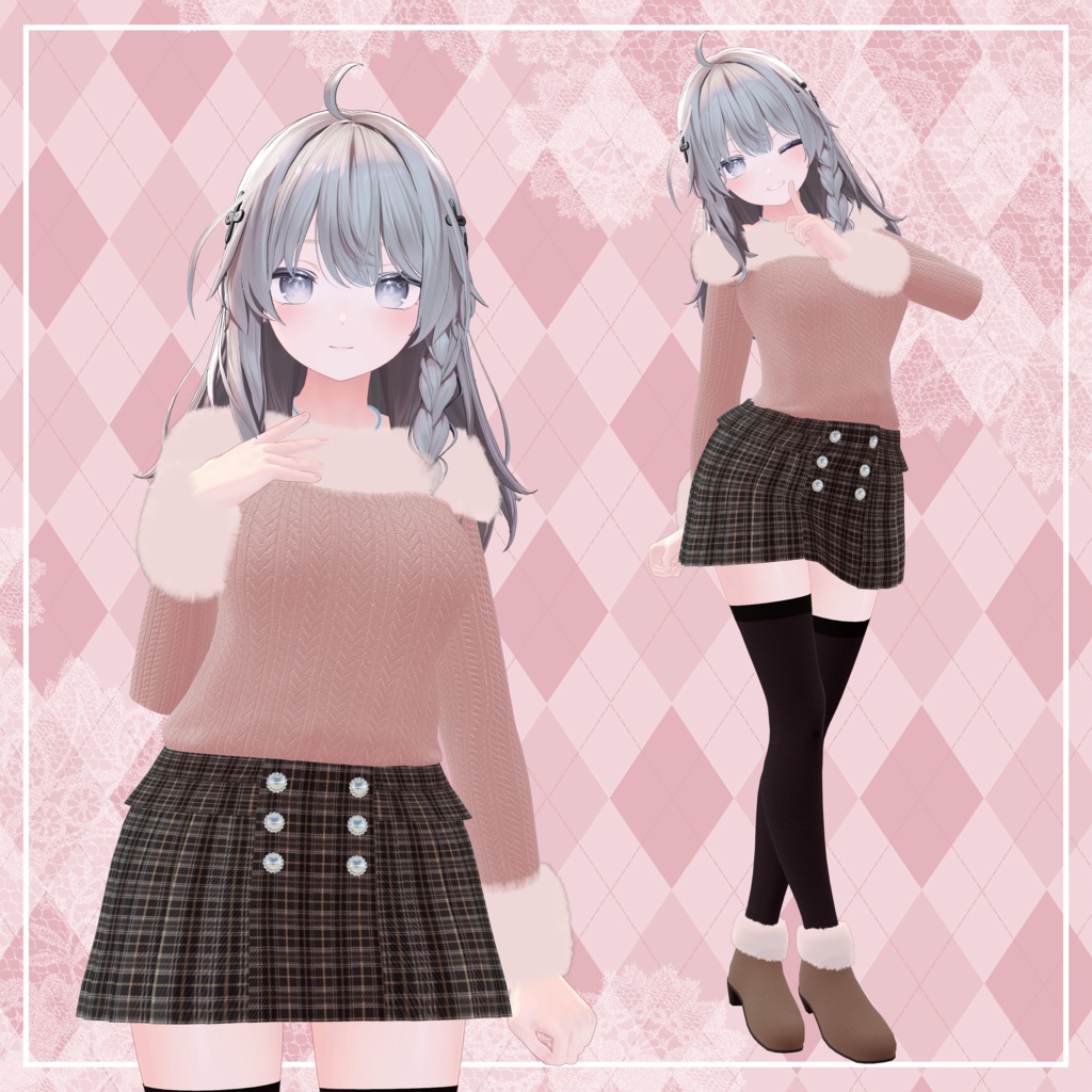 【6アバター対応】もこにっと - moco knit