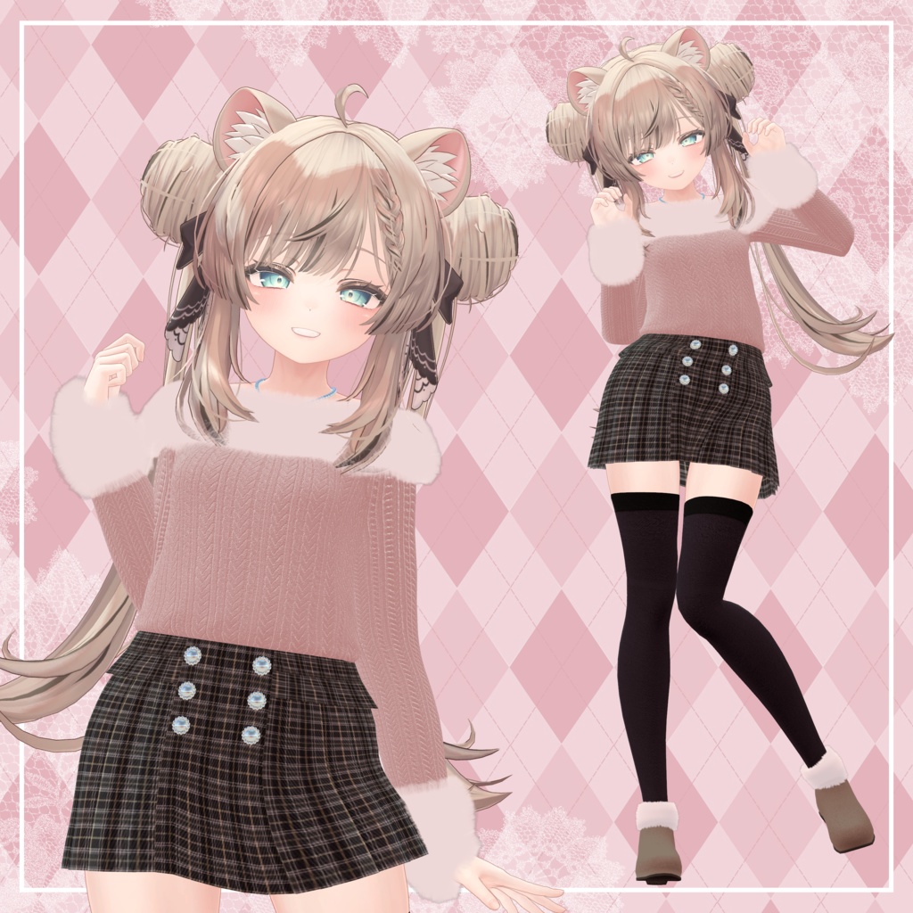 【6アバター対応】もこにっと - moco knit