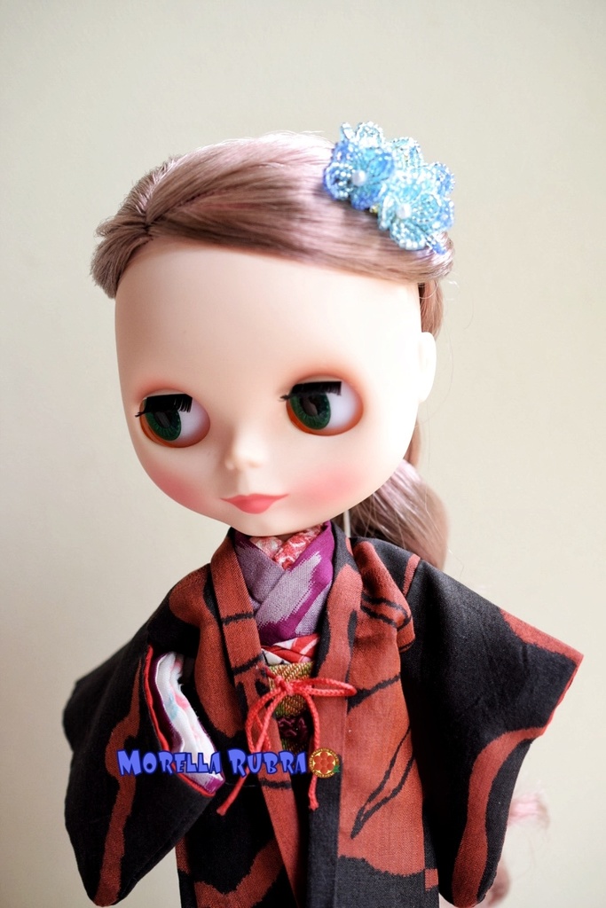 紫陽花のヘアクリップ