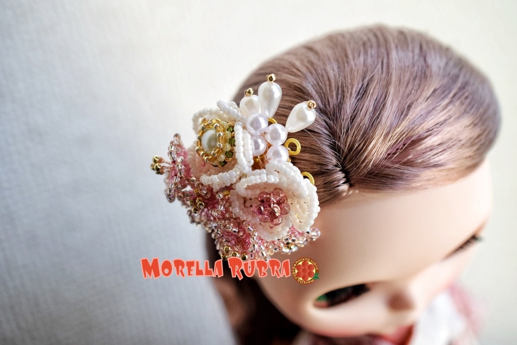 梅と桜のヘアクリップ