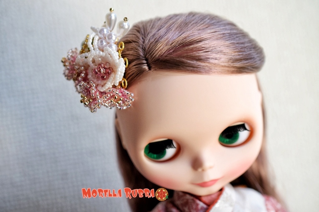 梅と桜のヘアクリップ