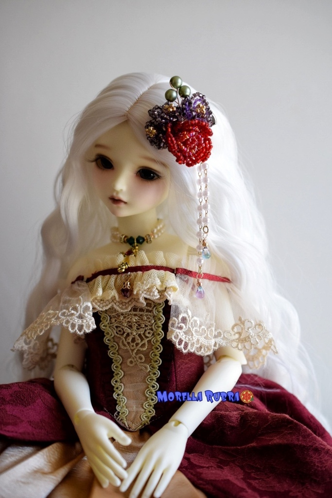 薔薇のヘアクリップ