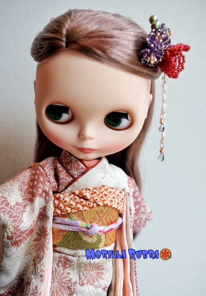 薔薇のヘアクリップ