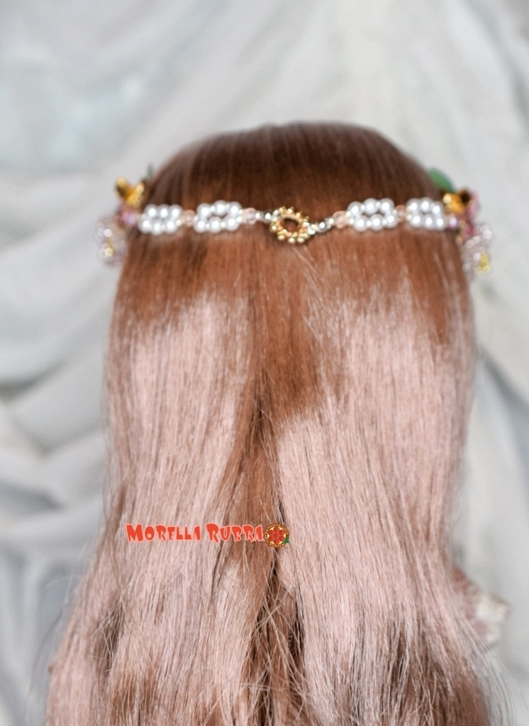 桜のヘアクリップ(後ろ飾り付き)