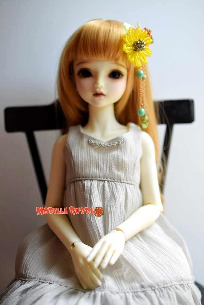 向日葵のヘアクリップ