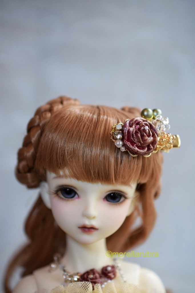 薔薇のヘアクリップ