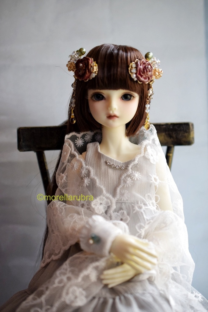 薔薇のヘアクリップ