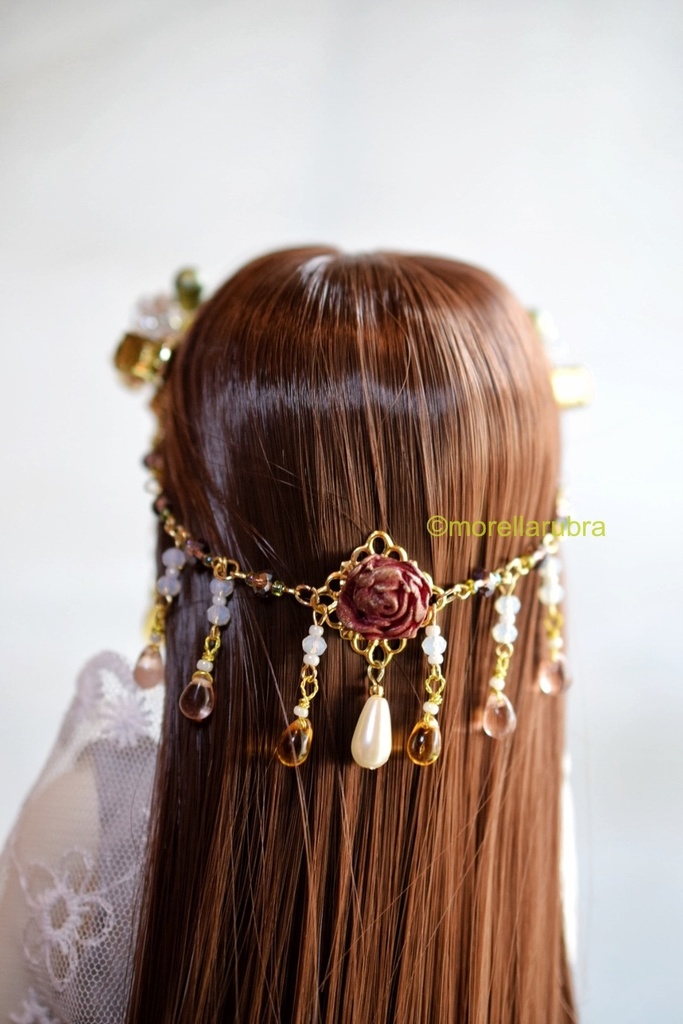 薔薇のヘアクリップ