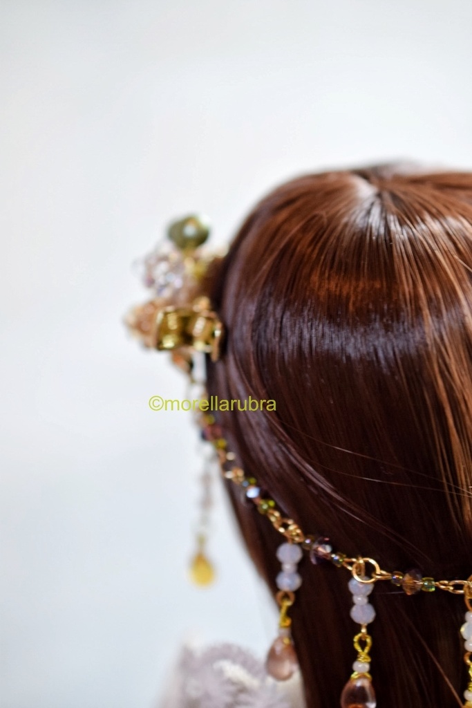 薔薇のヘアクリップ