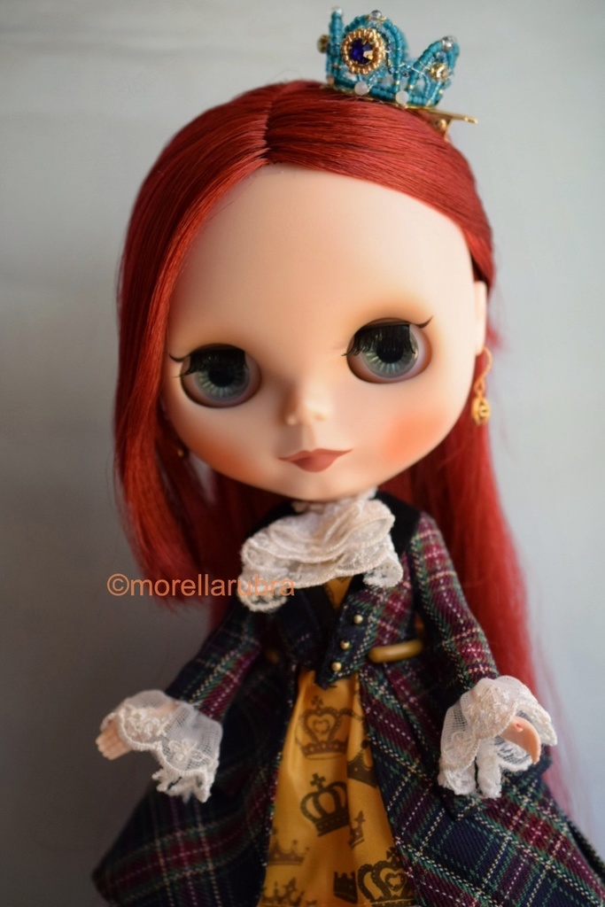 クラウン(ブルー・ヘアクリップ付き)