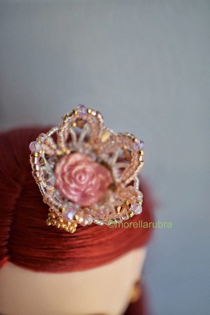 クラウン(ピンク・ヘアクリップ付き)