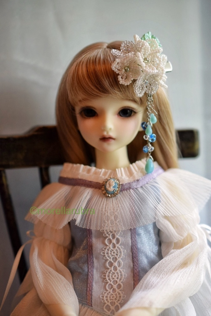 紫陽花の髪飾り