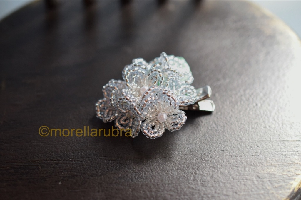紫陽花のヘアクリップ