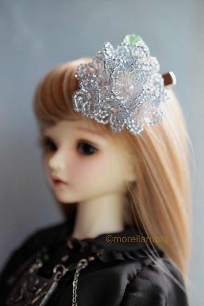 紫陽花のヘアクリップ