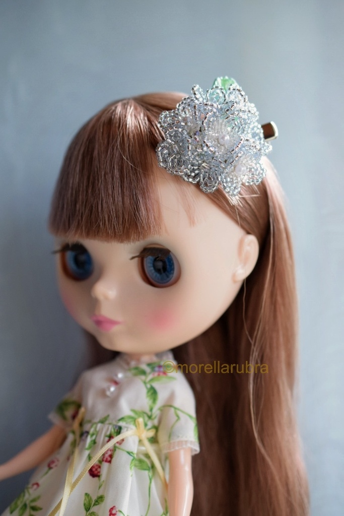紫陽花のヘアクリップ