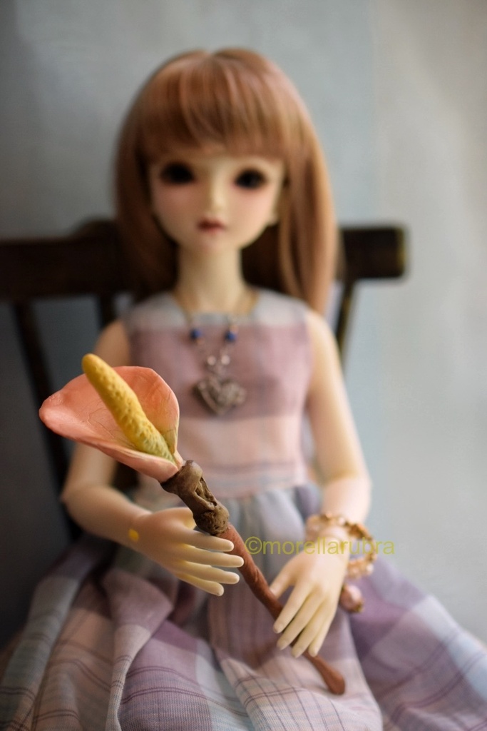 カラーの杖(オレンジ)◇14cm