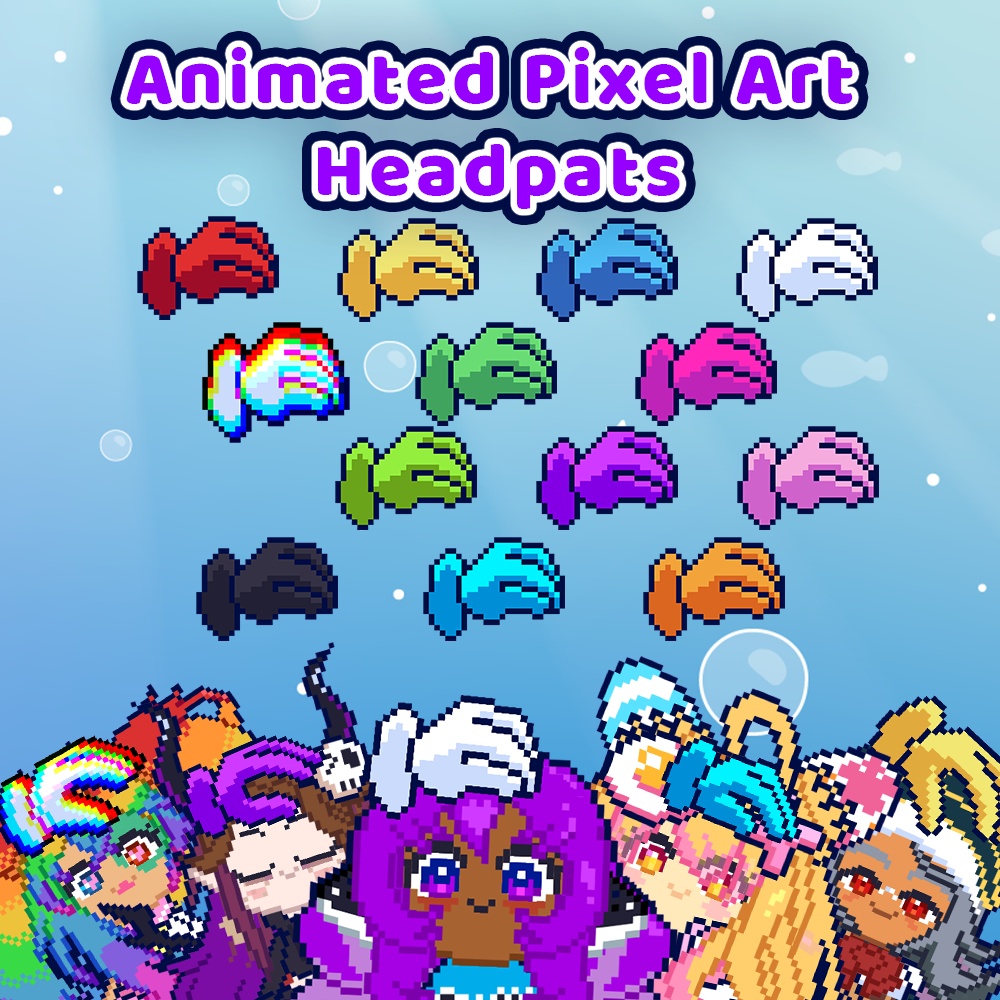 Pixel Art Headpats [Animated GIF]
