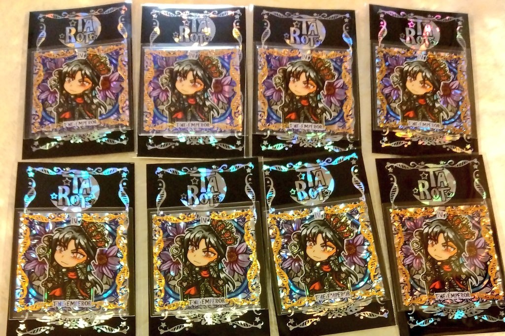 タロットシリーズ☆4.皇帝シール 2枚セット