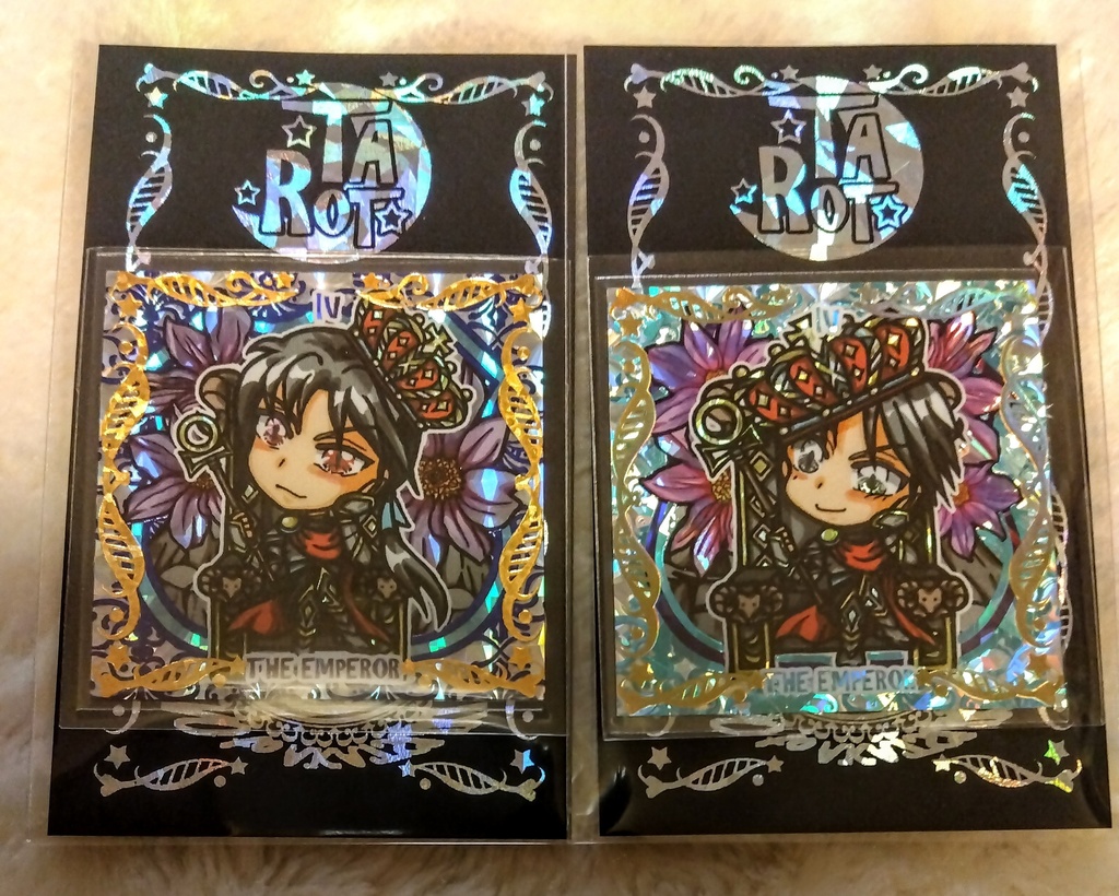 タロットシリーズ☆4.皇帝シール 2枚セット
