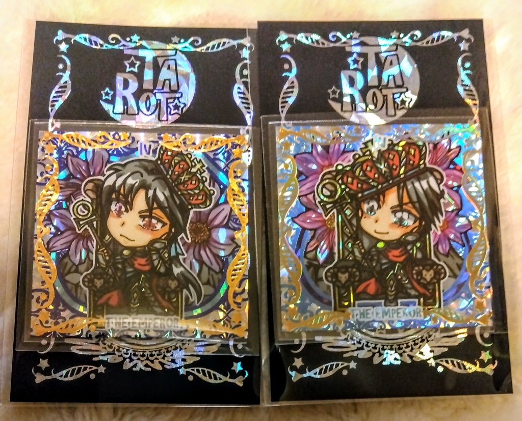 タロットシリーズ☆4.皇帝シール　2枚セット