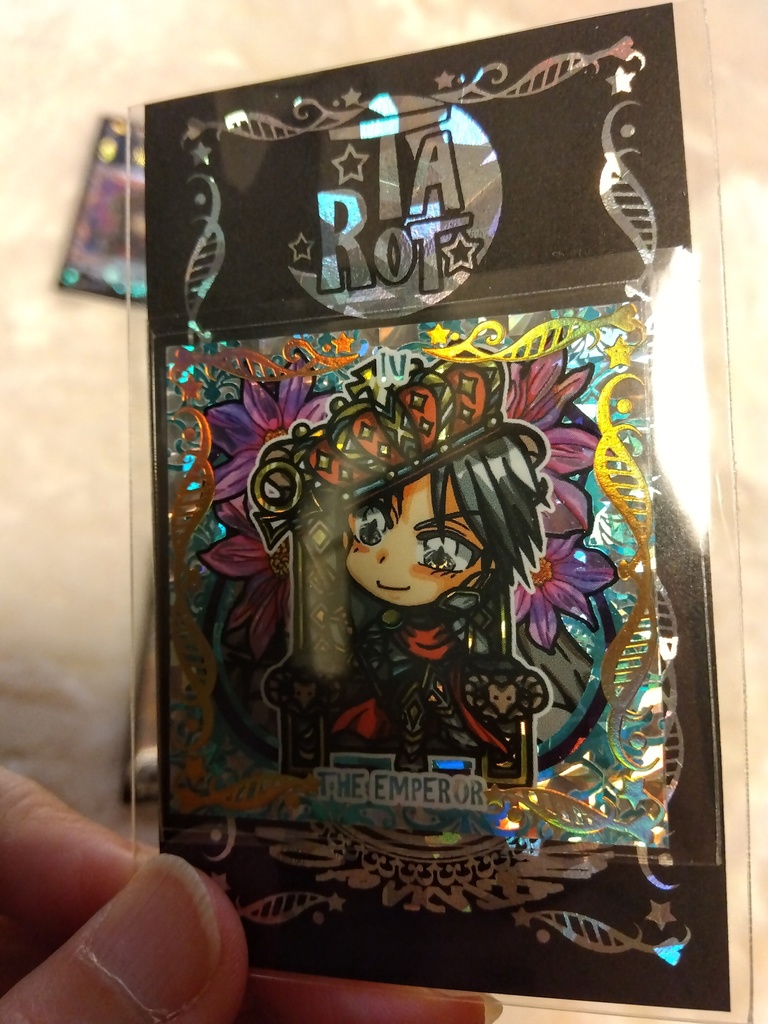 タロットシリーズ☆4.皇帝シール 2枚セット