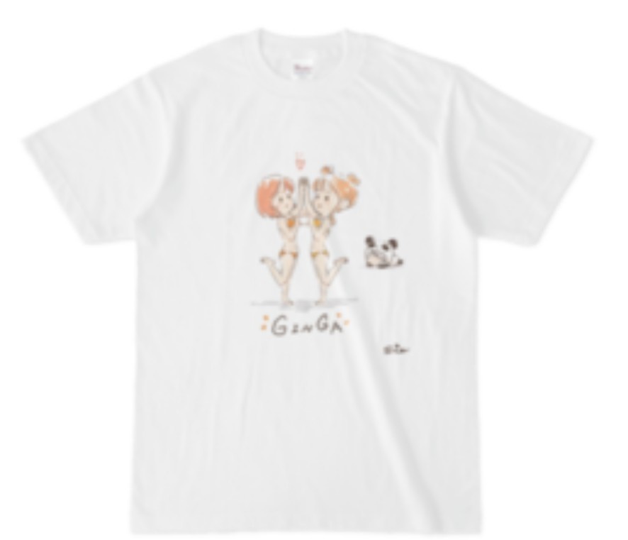 Tシャツ- 水着ハイタッチ - Sｻｲｽﾞ