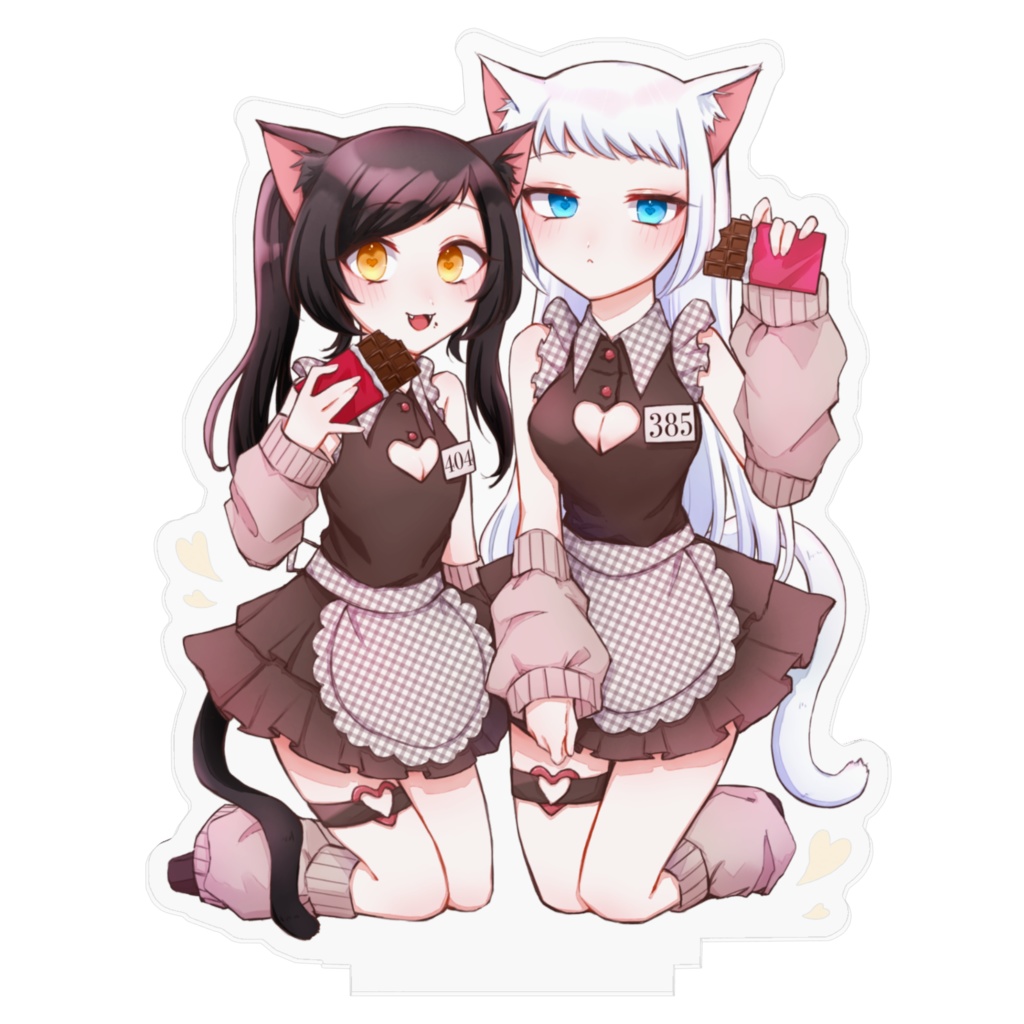 猫メイド♡バレンタインアクリルスタンド
