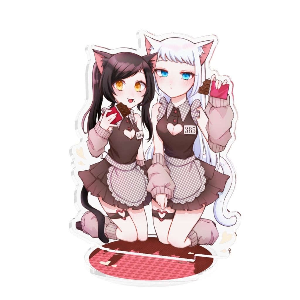 猫メイド♡バレンタインアクリルスタンド