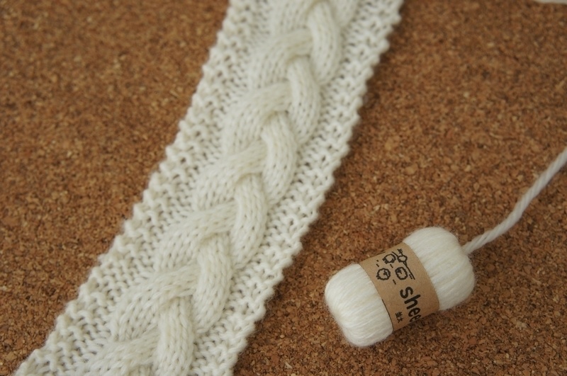 SD&DD、MSD&SDM用の編みかけマフラー